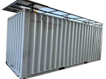 container autonomo pannelli fotovoltaici
