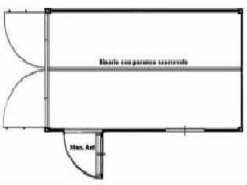 container officina con carroponte