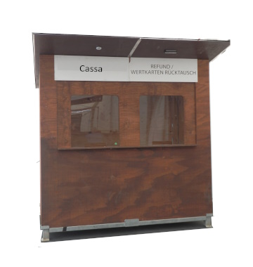 Cassa garitta monoblocco prefabbricato legno