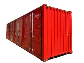 container 40' open side Noleggio